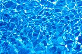 transparent blue water