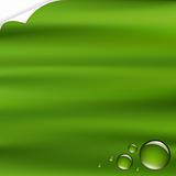 Green Background With Drops