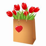 Red Tulips In Package