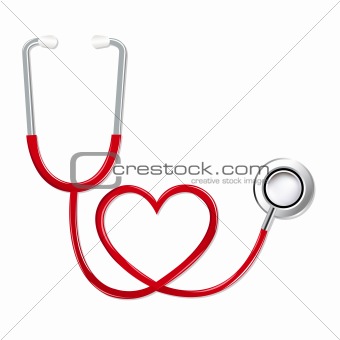 Stethoscope In Shape Of Heart