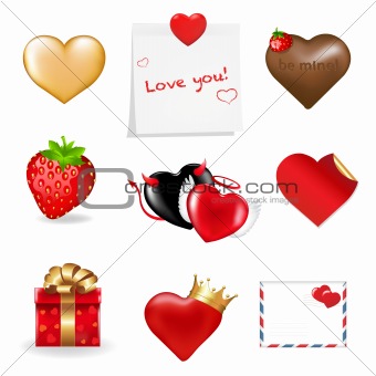 Valentines Day Icons Collection