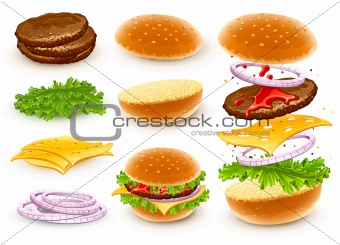 hamburger with cheese