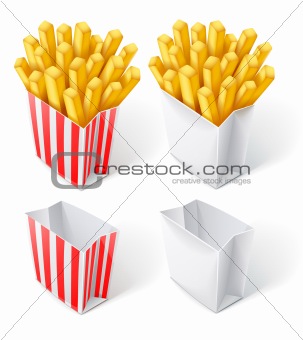 fried chips in paper bag