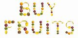 Buy fruits words made of fruits