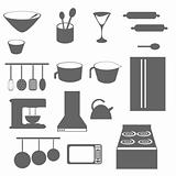 Kitchen Objects Silhouette