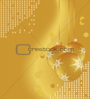 Gold Christmas ornaments