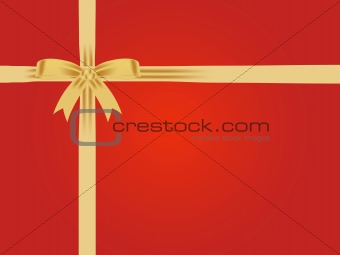 Bow on a gift box