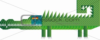 Colorful Crocodile