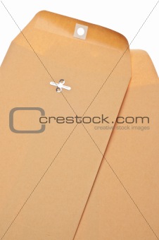 Brown Envelopes with Clasp Background