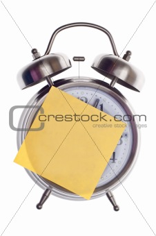 Clock with Blank Note