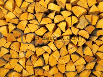 Firewood from alder wood