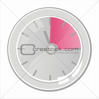 clock isolated on white