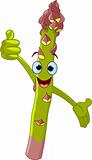 Asparagus Character  giving thumbs up