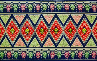 Pattern style Thai Silk 