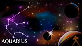 Aquarius Astrological Sign and copy space