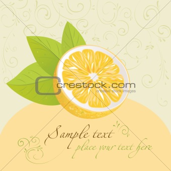 Lemon. Design template