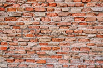 Red brick wall 