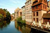 The river Ill in the Petite France - Strasbourg - France