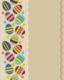 Greeting card with easter eggs