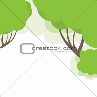 Abstract background with tree green. Vector illustration