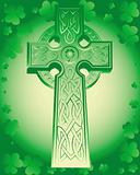 green Celtic cross 