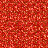 Seamless floral background in red