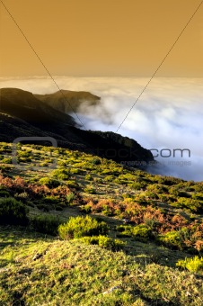 Valley, Lomba de Risco,  Plateau of Parque natural de Madeira, Madeira island, Portugal