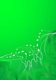 abstract spring background lines in the green