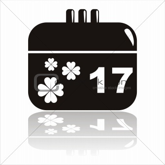 st. patrick's day calendar icon