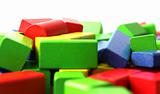 Colorful wooden blocks