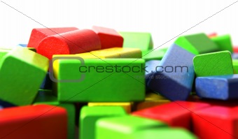 Colorful wooden blocks