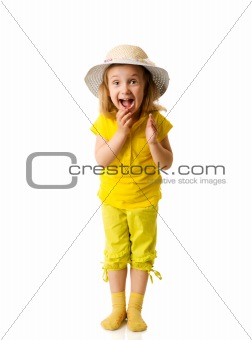 Excited little girl