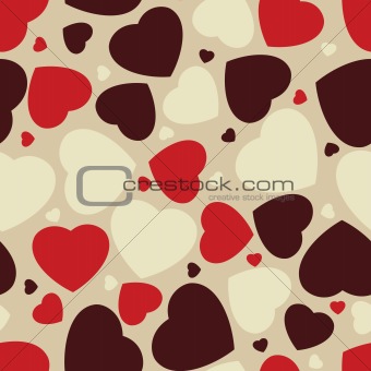 Hearts seamless Background. EPS 8