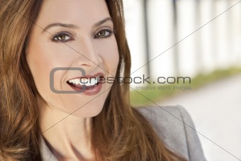 Beautiful Smiling Woman or Businesswoman In Her Thirties