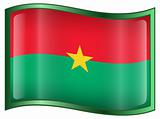 Burkina Faso flag icon.