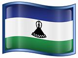 Lesotho Flag Icon.