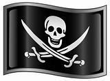 pirate flag icon.