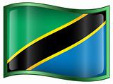 Tanzania flag icon.