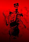 Bloody 2D Skeleton With Guts