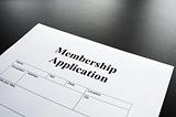membership application