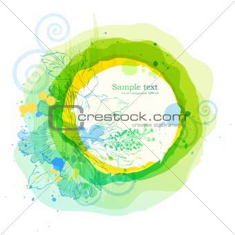 Vector tropical background