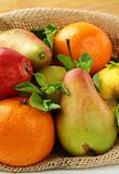 Fresh fruit apples pears tangerines