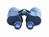 isolated binoculars 3d render