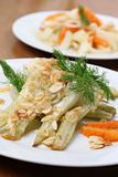 Baked fennel with almonds