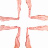 Formation of human hands