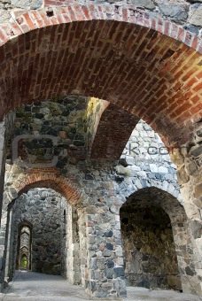 Ancient ruin with arches