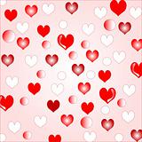 Love hearts background border design