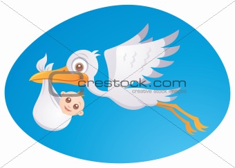 Baby Delivery Stork