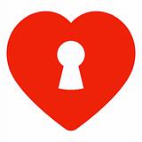 Heart with keyhole