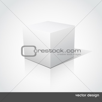 Cube on a white background